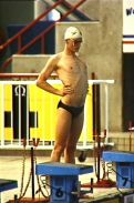 AIS swimmer Zane King competing