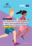 Front cover of the AusPlay COVID normal July 2022 report